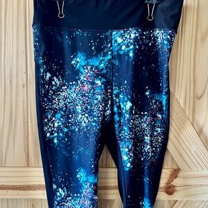 La Vie en Rose Aqua Leggings